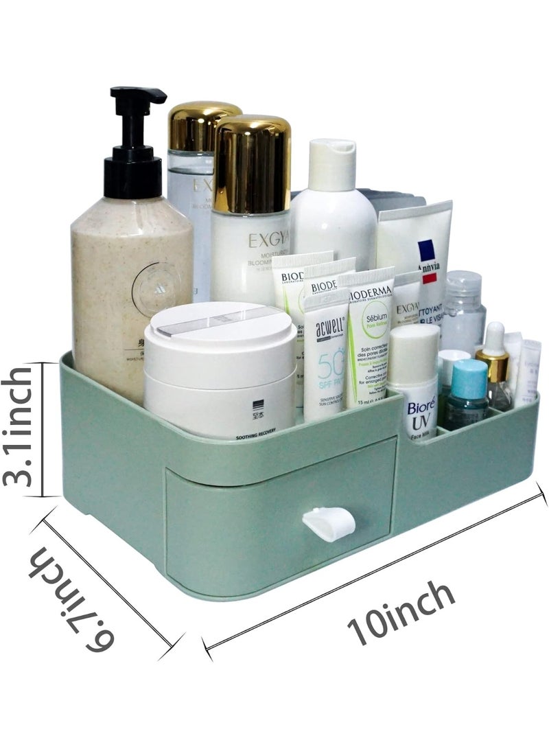 منظم مكياج لطاولة الزينة، منظم مكتب متعدد الأغراض مع أدراج، علبة عرض مستحضرات تجميل لغرفة النوم، خزانة الملابس، الحمام، المكتب، سطح الطاولة، تخزين - Image 3